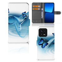 Xiaomi 13 | Telefoonhoesje | Met pasjeshouder | Vlinders - thumbnail