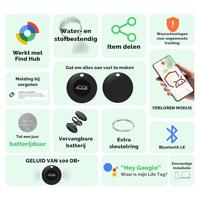 Lifemate Life Tag - Android keyfinder/locatietag - Android/Google Find My Device - 4-pack - thumbnail
