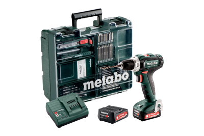 Metabo POWERMAXX BS 12 SET Accu-boorschroefmachine Mobiele werkplaats 12V 2x2Ah Li-Ion - 601036870