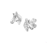 TFT Oorknoppen Paardenhoofd Zilver Glanzend 8.5 mm x 7.5 mm - thumbnail