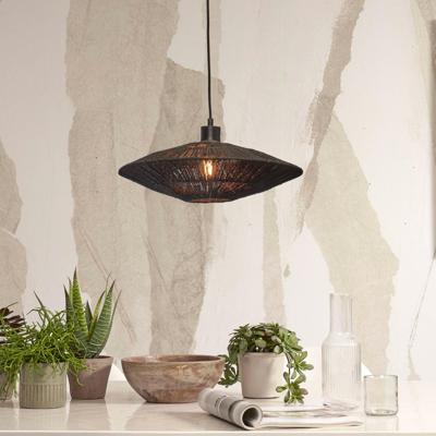 GOOD&MOJO Hanglamp 'Iguazu' Jute, 40cm, kleur Zwart GOOD&MOJO Hanglamp 'Iguazu' Jute, 40cm, kleur Zwart