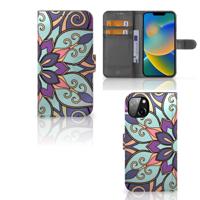 iPhone 14 Plus Hoesje Purple Flower - thumbnail
