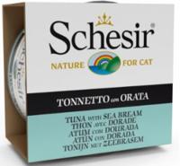 SCHESIR in jelly Tuna with sea bream - nat kattenvoer - 85 g - thumbnail