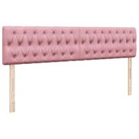 Ottoman bed met matras 180x200 cm fluweel roze - thumbnail