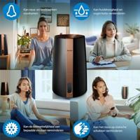 Philips 3000er Serie HU3918/10 Luchtbevochtiger 1 stuk(s) Zwart, Koper - thumbnail