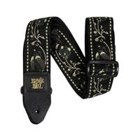 Ernie Ball Classic Jacquard Strap 5372 Black Pleasant Pheasant gitaarband - thumbnail