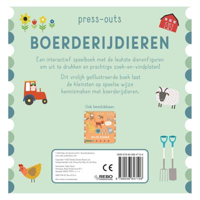 Rebo Publishers Kartonboek press-outs - boerderijdieren Rebo Publishers Kartonboek press-outs - boerderijdieren