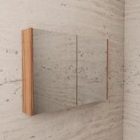Spiegelkast BWS Riga 120 cm, 2 Deuren Walnoot - thumbnail