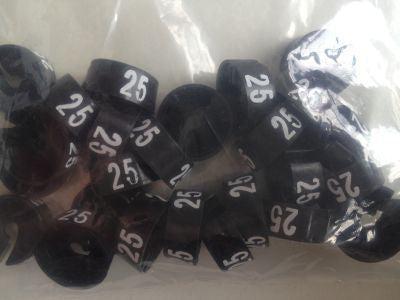 MB zwart/wit 25 voor op kledinghanger