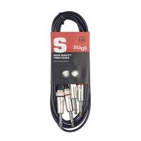Stagg STC3P jackkabel twin 3 meter - thumbnail