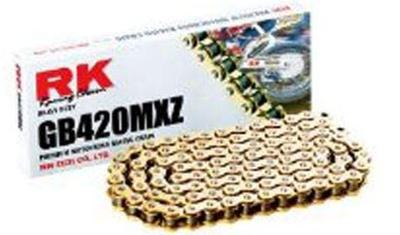 RK Chain 420 mxz 134 c gold/gold open