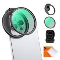 K&F Concept Smartphone Magnetische CPL Filter 67mm met clip - thumbnail