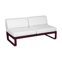 Fermob Bellevie 2-zitsmodule loungebank Black Cherry - Off-White - thumbnail