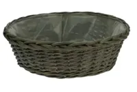 Schaal wilg grijs d37h12cm - thumbnail