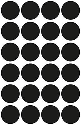 Avery Ronde etiketten diameter 18 mm, zwart, 96 stuks
