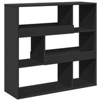 Kamerscherm 100x33x125,5 cm bewerkt hout zwart - thumbnail