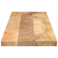 Tafelblad rechthoekig 110x30x3,8 cm massief mangohout - thumbnail