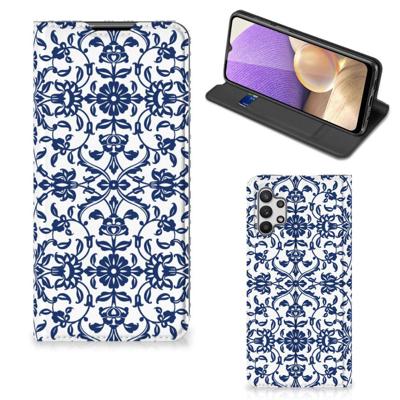 Samsung Galaxy A32 5G Smart Cover Flower Blue Samsung Galaxy A32 5G Smart Cover Flower Blue