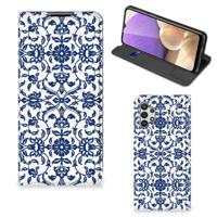 Samsung Galaxy A32 5G Smart Cover Flower Blue - thumbnail