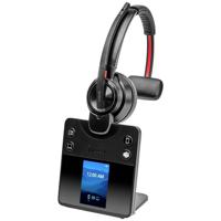 HP Poly Savi 8410 Office On Ear headset DECT, Bluetooth Mono Zwart Noise Cancelling Volumeregeling, Microfoon uitschakelbaar (mute) Computer - thumbnail