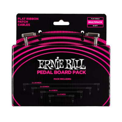 Ernie Ball 6224 Flat Ribbon Patch Cables Pedal Board Pack (diverse lengtes) Ernie Ball 6224 Flat Ribbon Patch Cables Pedal Board Pack (diverse lengtes)