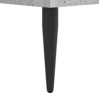 Bedframe bewerkt hout betongrijs 200x200 cm - thumbnail