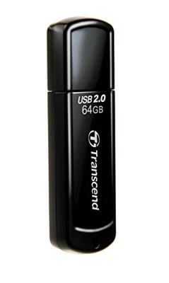 Transcend JetFlash® 350 USB-stick 64 GB Zwart TS64GJF350 USB-A 2.0