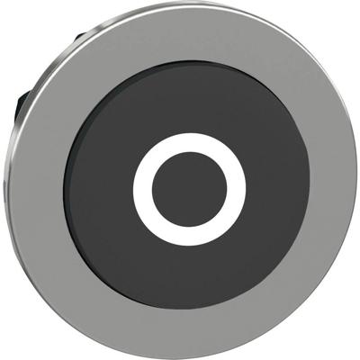 Schneider Electric ZB4FL232 ZB4FL232 Plat, Terugstelbaar (Ø) 30.5 mm O Chroom, Zwart 1 stuk(s)