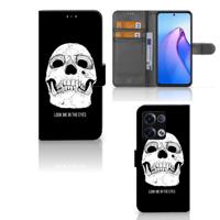 Telefoonhoesje met Naam OPPO Reno8 Pro Skull Eyes - thumbnail