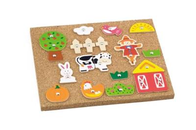 VIGA hamermozaïek set, boerderij, afm 23x18 cm, 1 stuk