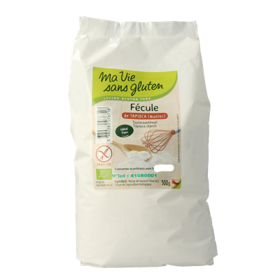 Tapiocazetmeel glutenvrij bio 500 Gram