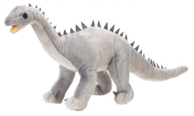 Wild Republic knuffel Dinosauria Diplodocus 71 cm pluche grijs