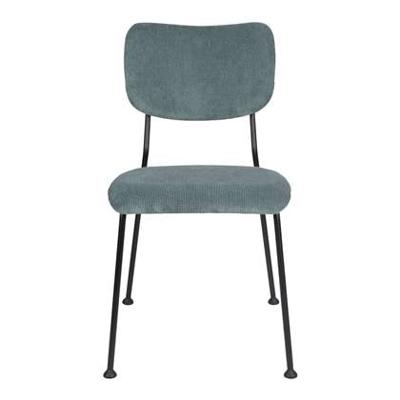 Zuiver Eetkamerstoel 'Benson' Rib, kleur Grijsblauw Zuiver Eetkamerstoel 'Benson' Rib, kleur Grijsblauw