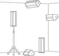 Monacor PAB-308/SW passieve tweeweg bass-reflex luidspreker - thumbnail
