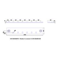 Victron Energy Bus bar connect CIP100400070 Montageplaat - thumbnail