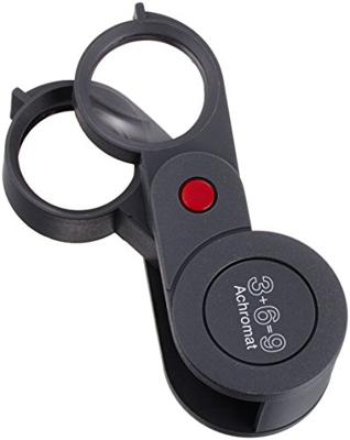 Eschenbach 11869 Inslagloep Vergrotingsfactor: 3 x, 6 x, 9 x Lensgrootte: (Ø) 23 mm Zwart