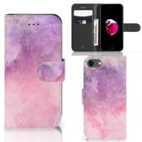 Hoesje iPhone 7 | 8 | SE (2020) | SE (2022) Pink Purple Paint - thumbnail