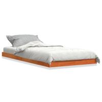 Bedframe massief grenenhout wasbruin 100x200 cm - thumbnail