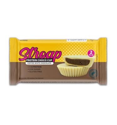 Stroap Protein choco cup coffee white chocolate 42 Gram