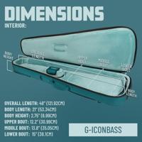 Gator Cases G-ICONBASS Icon serie softcase voor elektrische basgitaar - zwart - thumbnail