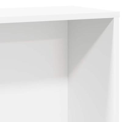 Boekenkast 60x24x120 cm bewerkt hout wit