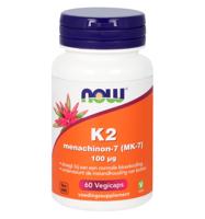 NOW Vitamine K2 Menachinon 7 100mcg Vegicaps - thumbnail