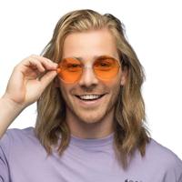 Boland Partybril hippie xl oranje - thumbnail