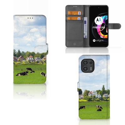 Motorola Edge 20 Lite | Telefoonhoesje | Met pasjeshouder | Koeien