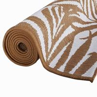VidaXL Buitenkleed omkeerbaar 80x150 cm bruin en wit - thumbnail