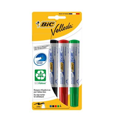 Whiteboard-marker Bic Velleda 4 Stuks Wit (5 Onderdelen) (4 Stuks) Whiteboard-marker Bic Velleda 4 Stuks Wit (5 Onderdelen) (4 Stuks)