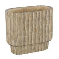 PTMD bloempot mitty ovaal l bruin 40 cm | 2 stuks - thumbnail