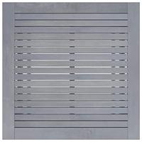 Tuintafel 88x88x74 cm massief acaciahout grijs - thumbnail