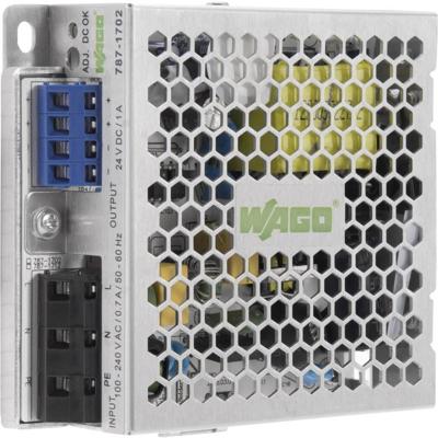 WAGO 787-1702 DIN-rail netvoeding 24 V 1.25 A 30 W Aantal uitgangen:1 x Inhoud 1 stuk(s)