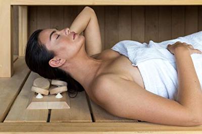 Halu ergonomische hoofdsteun voor Sauna - Rechthoek - Aspen